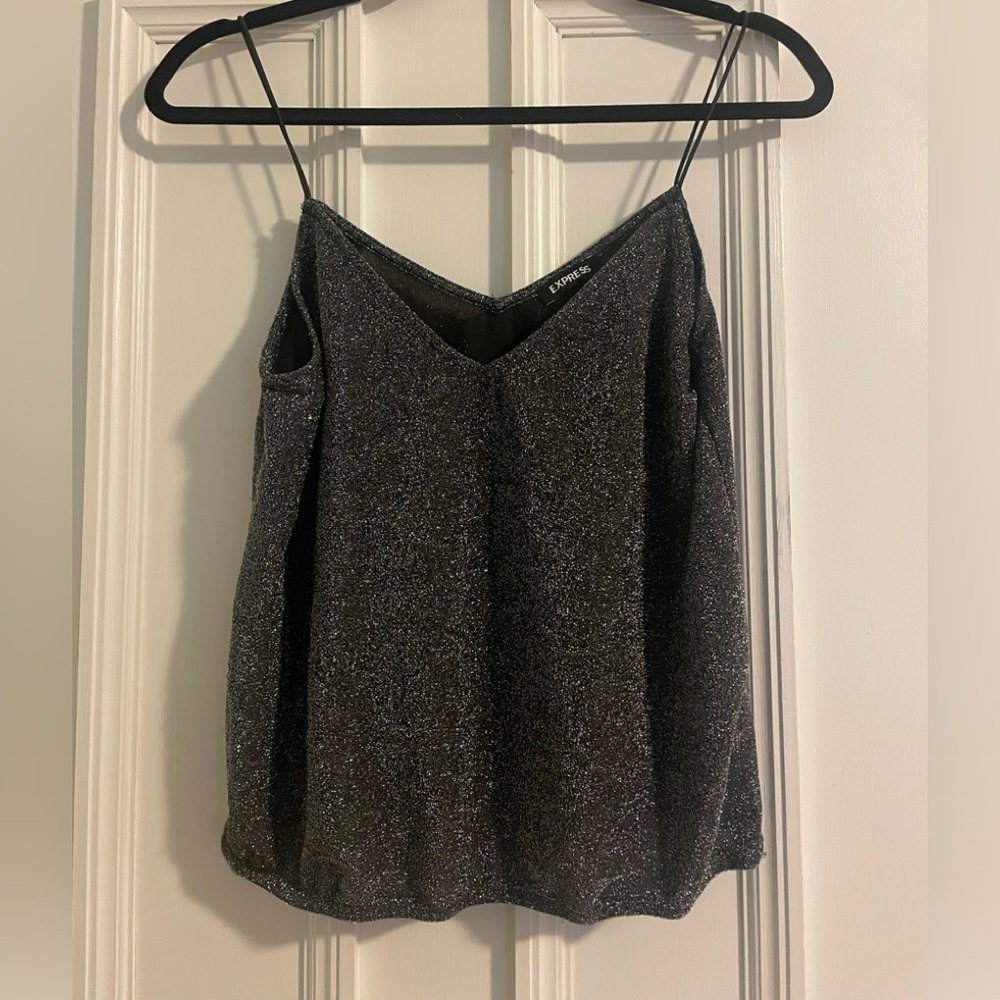 Express shimmer top